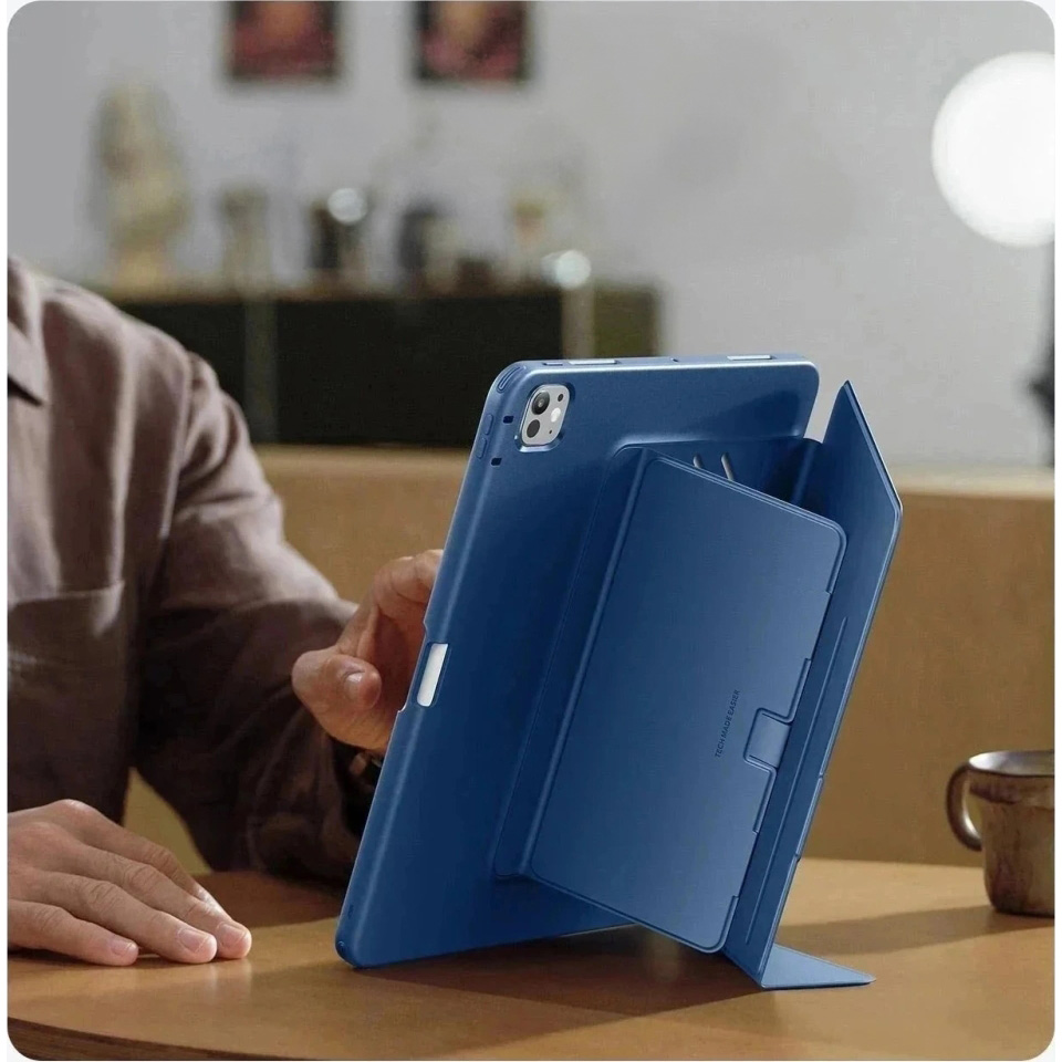 Eleganckie etui ESR Flip Hybrid do iPad Pro 13 7/8 2025 / 2024, granatowe